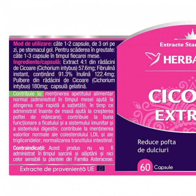 Extract de Cicoare + Detox Suplu + Aloe Ferox, Herbagetica - Prospect | turismodobesti.ro
